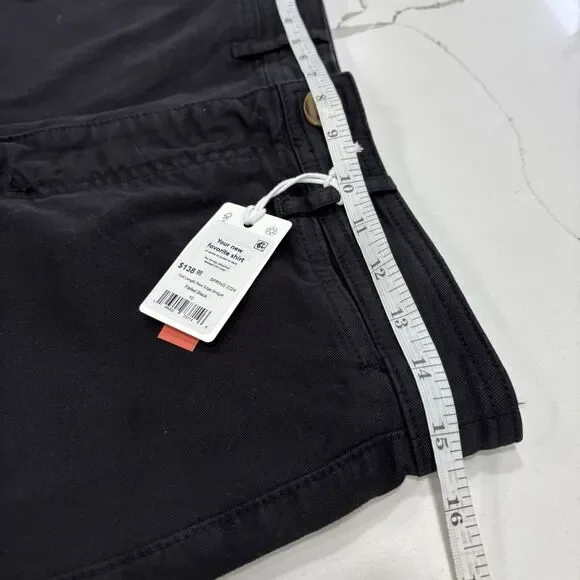 Marine Layer Pants Womens Size 10 Black Raw Edge Bridget High Rise Wide Leg NWT - Picture 4 of 6